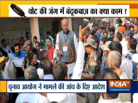 Jharkhand Polls: Congress candidate KN Tripathi brandishes a gun, EC orders probe