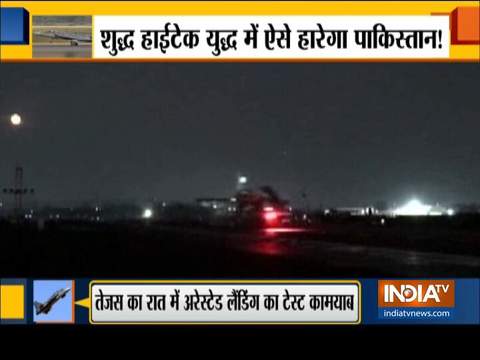 LCA Navy makes successful night time arrested landing in Goa