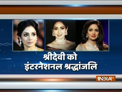 Tribute paid to veteran Bollywood actress Sridevi at the Oscars