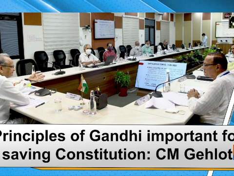 Principles of Gandhi important for saving Constitution: CM Gehlot