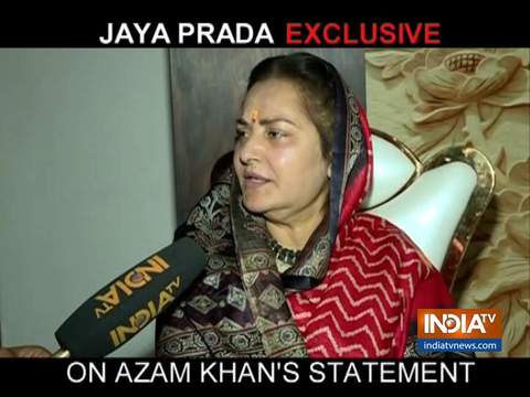 Jaya Prada's Exlcusive interview on Azam Khan's remark