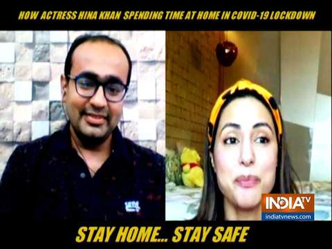 Hina Khan talks exclusively to IndiaTV about her daily routine amid lockdown