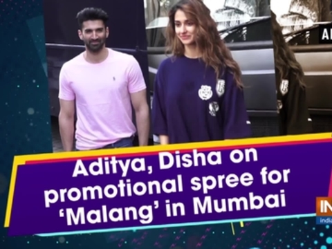 Aditya, Disha on promotional spree for 'Malang' in Mumbai