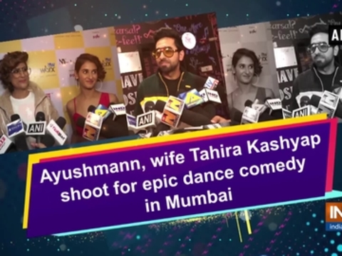 Ayushmann, wife Tahira Kashyap shoot for epic dance comedy in Mumbai