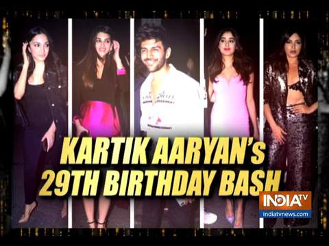 Bollywood stars attend Kartik Aaryan's birthday bash