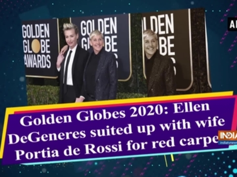 Golden Globes 2020: Ellen DeGeneres suited up with wife Portia de Rossi for red carpet