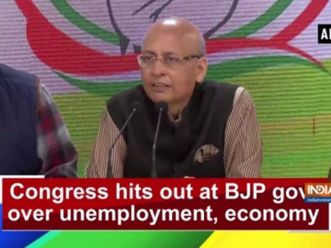 Congress hits out at BJP govt over unemployment, economy