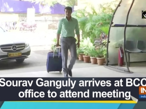 Sourav Ganguly arrives at BCCI office to attend meeting