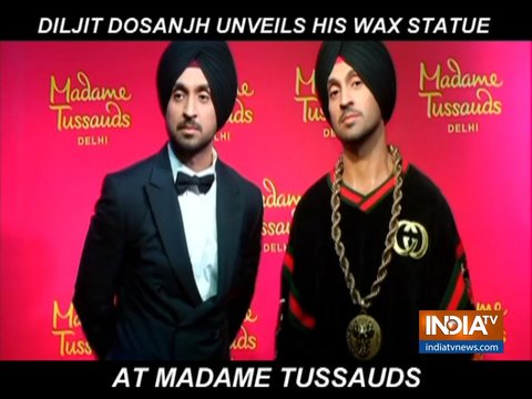 Diljit Dosanjh unveils his wax figure at Madame Tussauds Delhi