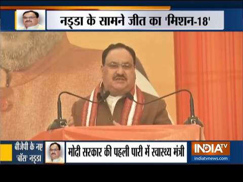 JP Nadda takes over as BJP's national president