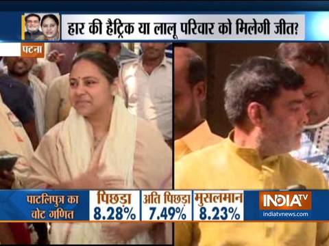 Tough roads for Misa Bharti as she set to face Ram Kripal Yadav at Patliputra, Bihar