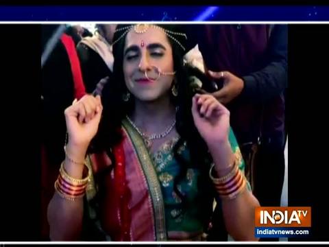 Television actors perform saree task. Watch this funny video