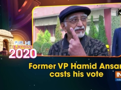 Former VP Hamid Ansari cast his vote