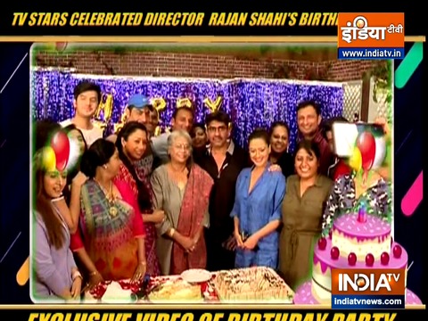 TV stars celebrate director Rajan Shahi's birthday.