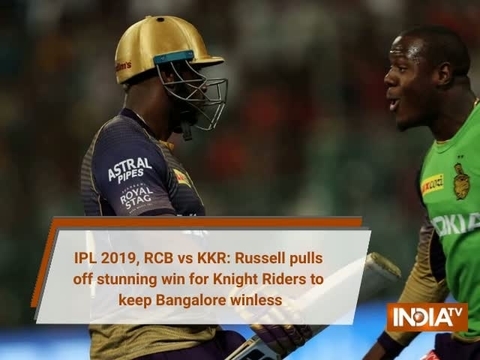 IPL 2019, RCB vs KKR: Russell pulls off stunning win for Knight Riders to keep Bangalore winless