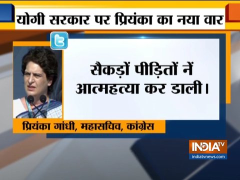 Priyanka Gandhi hits out at Yogi government over 'Shiksha mitron' hardwork