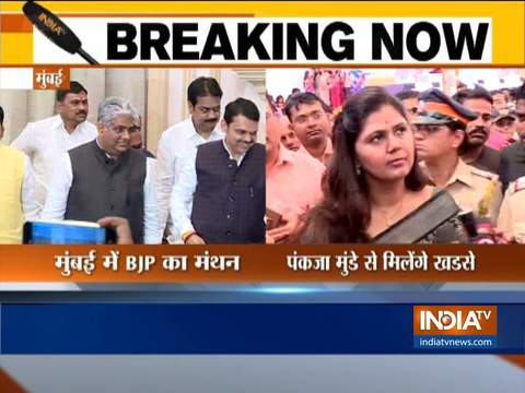 Eknath Khadse to meet Pankaja Munde