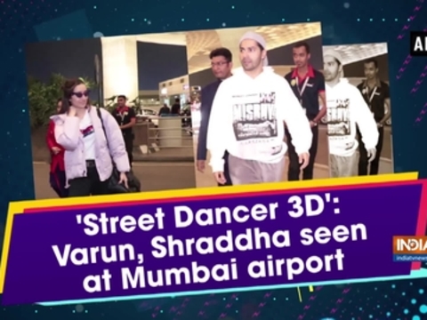 'Street Dancer 3D': Varun, Shraddha seen at Mumbai airport