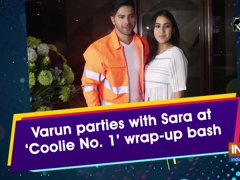 Varun parties with Sara at 'Coolie No 1' wrap-up bash