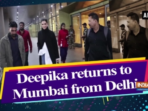 Deepika returns to Mumbai from Delhi