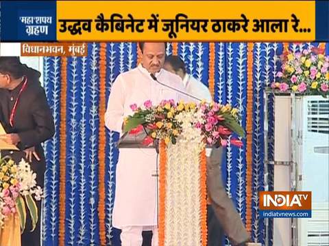 Maharashtra Cabinet Expansion: Ajit Pawar takes oath as Deputy CM