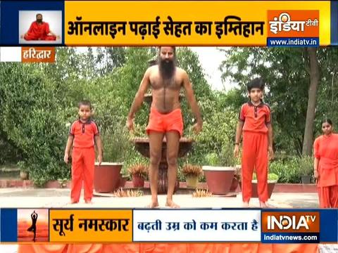 Improve concentration and memory in kids with Swami Ramdev's yoga asanas