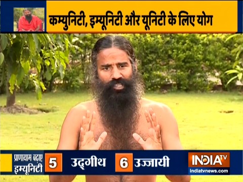 Yoga Guru Swami Ramdev on IndiaTV shares new mantra 'Yoga Karona No Corona'