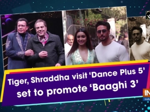 Tiger, Shraddha visit 'Dance Plus 5' set to promote 'Baaghi 3'