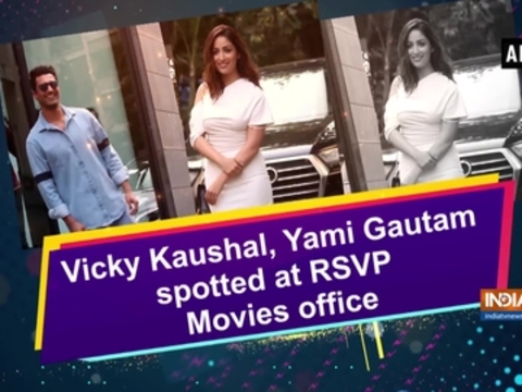 Vicky Kaushal, Yami Gautam spotted at RSVP Movies office