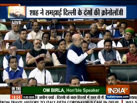 Delhi riots were pre-planned,says Home Minister Amit Shah in parliament