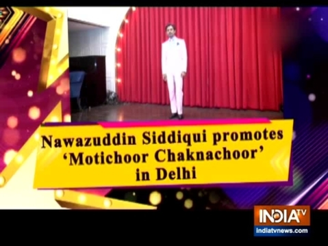 Nawazuddin Siddiqui promotes 'Motichoor Chaknachoor' in Delhi