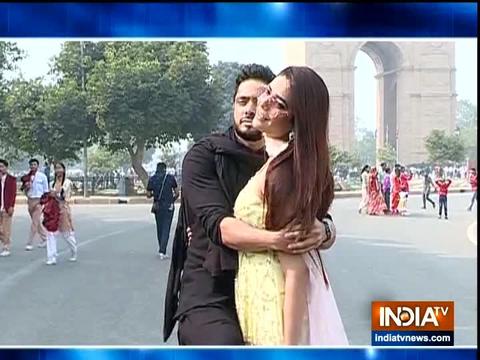 Adnan Khan takes Anjum Fakih out for a jeep ride in Delhi