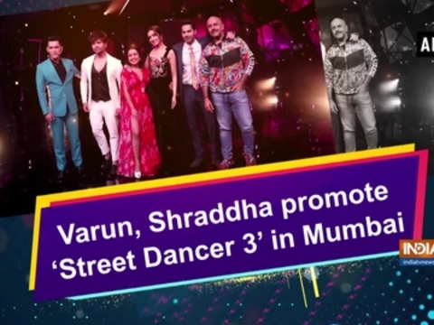 Varun, Shraddha promote 'Street Dancer 3' in Mumbai