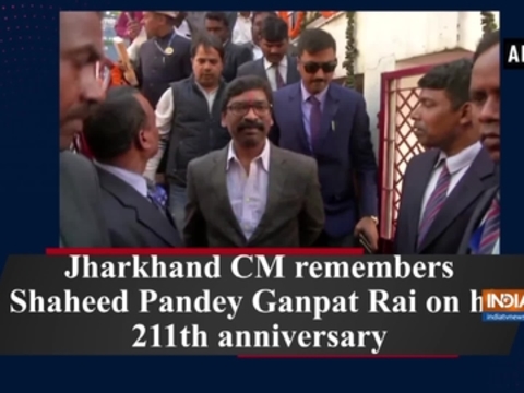 Jharkhand CM remembers Shaheed Pandey Ganpat Rai on his 211th anniversary