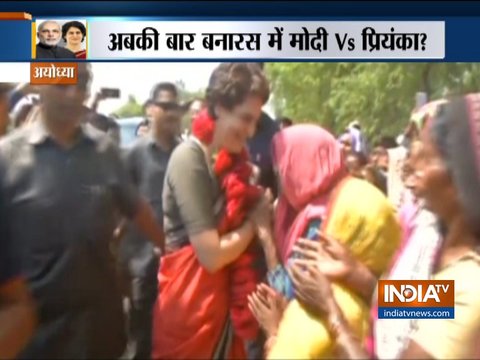 Priyanka Gandhi Vadra meets people on way to Ayodhya