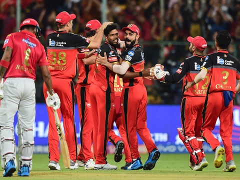 AB de Villiers, Navdeep Saini star as RCB beat KXIP by 17 runs