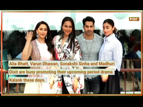 Kalank: Alia Bhatt, Varun Dhawan, Sonakshi Sinha and Madhuri Dixit's fun-loaded day out