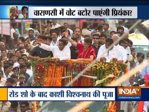 Lok Sabha elections 2019: Priyanka Gandhi's road show in Varanasi today