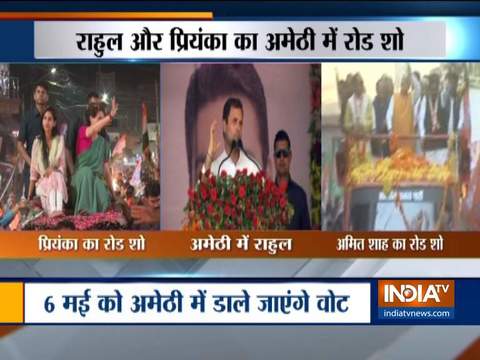 Priyanka-Rahul, Shah-Smriti Irani to hold roadshows in Amethi