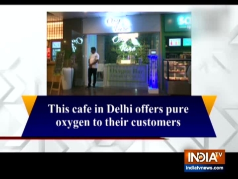 This cafe in Delhi offers pure oxygen to their customers