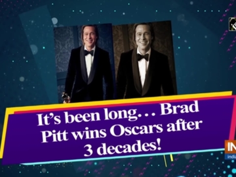 It's been long... Brad Pitt wins Oscars after 3 decades!