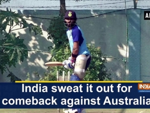 India sweat it out for comeback against Australia