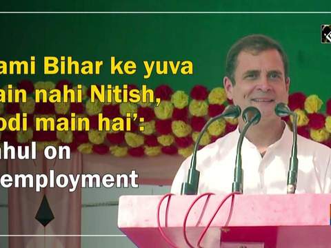 'Kami Bihar ke yuva main nahi Nitish, Modi main hai': Rahul on unemployment