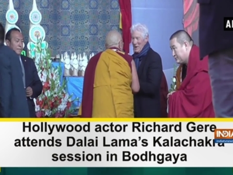 Hollywood actor Richard Gere attends Dalai Lama's Kalachakra session in Bodhgaya