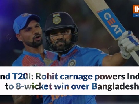 India beat Bangladesh by 8 wickets to level series