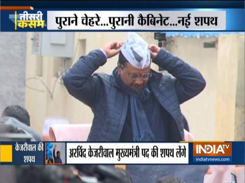 Ahead of oath ceremony Arvind Kejriwal tells his ministers to work on 10 guarantees on priority basis