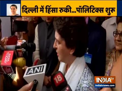 Priyanka Gandhi Vadra appeal to the people of Delhi to not indulge in violence