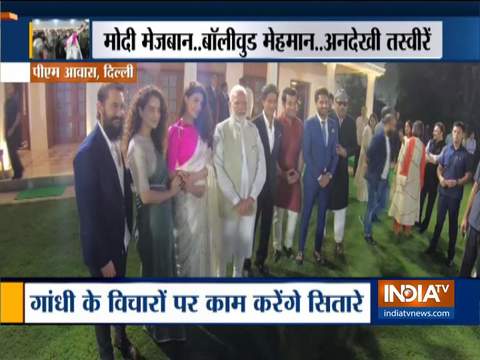 Bollywood celebrities join PM Modi for 150 Years of Gandhi celebration