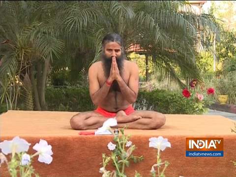 Yoga guru Baba Ramdev shares useful yoga asanas to cure asthma, diabetes with India TV