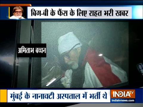 Big B  discharged from Nanavati Hospital